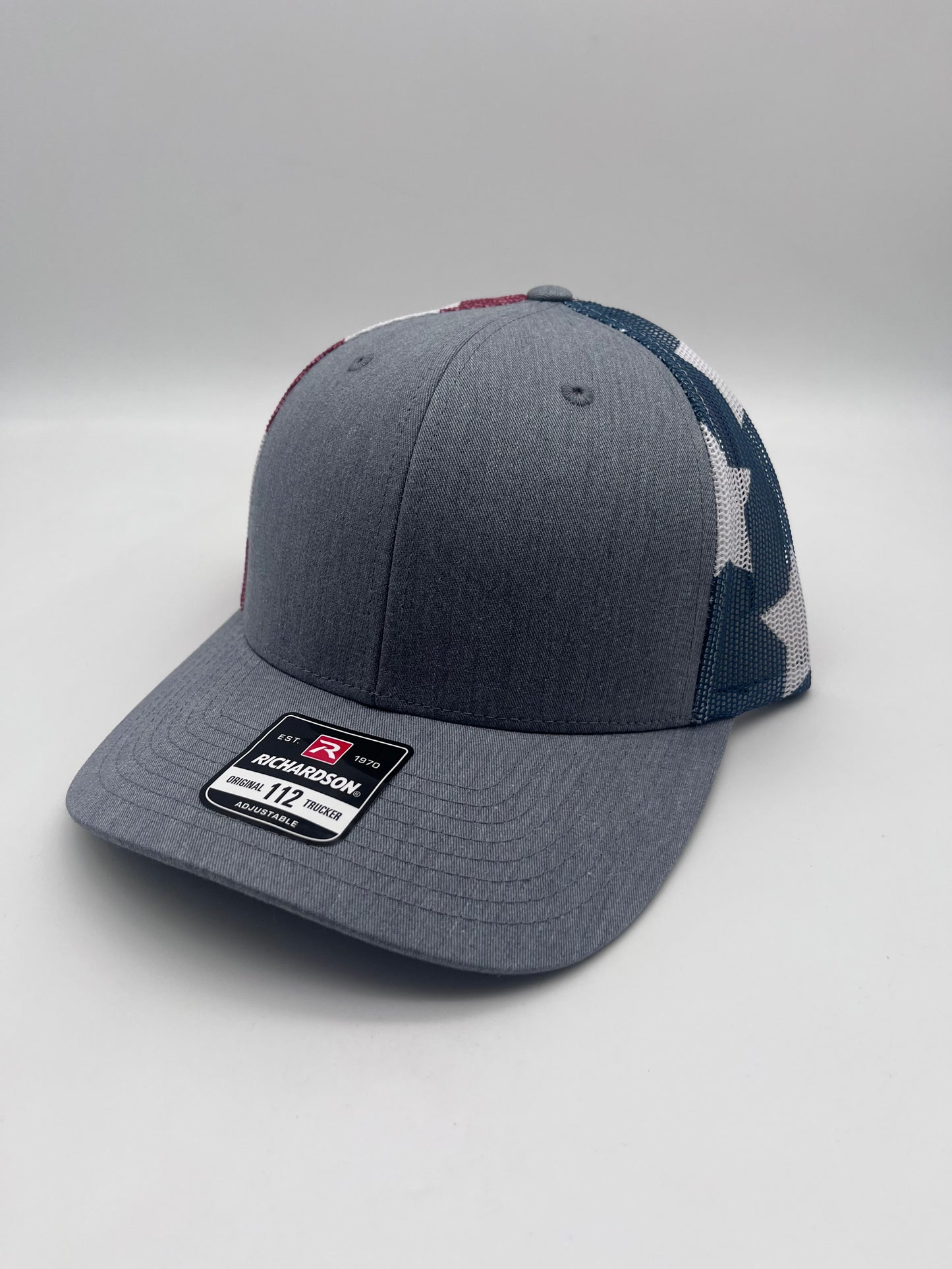 Heather Grey / USA Flag - Richardson 112