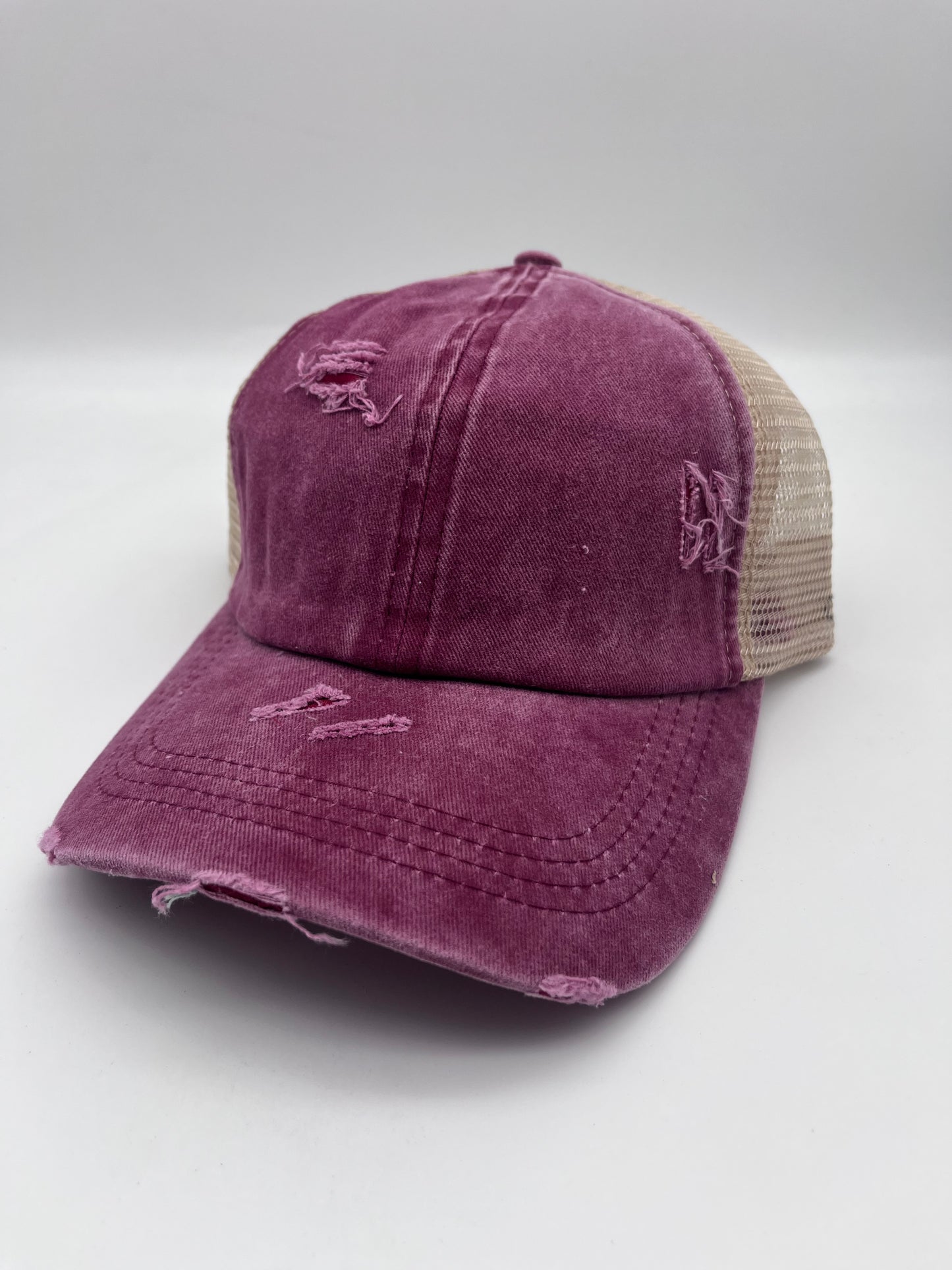 Worn Look Criss Cross Snap Back - Multiple Options